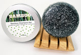 Solid shampoo bars Bamboo with charcoal made by WIsconsin soap & candle co out of Wausau Wisconsin Little Bull Falls Soap Works.