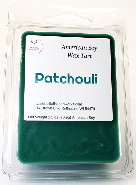 Patchouli wax melt tart American farmed soy wax