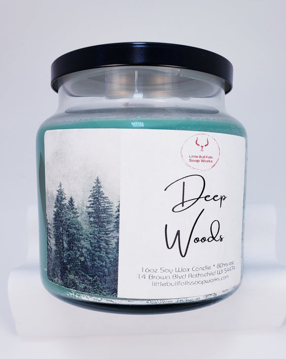 Deep Woods is a luxury candle that will appeal to all genders - unisex. It is made from soy wax from American soybeans and sports an all-ntural wood wick. Deep Woods is a modern fragrance with universal appeal. This captivating fragrance oil begins with hints of orange, grapefruit, and an infusion of sage that enhance the natural earthy quality. Lavender adds a soft floral and herbal touch to the heart of this scent, while oakmoss, amber, and tonka round out the base for a beautiful, deep character. 