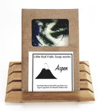 Aspen handcrafted cold-processed soap smells like ice cool breezes and deep forests. Great gieft for the guy on your list. Unisex fragrance. Soaps are handmade from organic food ingredients in USA. Great soap for dry & sensitive skin like eczema. Handmade soap for sale