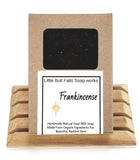 Handmade Frankincense soap. This cold processed lye soap is made from organic food ingredients including Wisconsin raw goat milk for added natural skincare benefits. Great for both men & women!