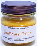 Sunflower Fields Soy Wax Mason Jar Candle