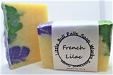 French Lilac Goat Milk Soap made in Wisconsin by Little Bull Falls Soap Works. Wisconsin soap maker. Natural Soap.