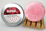 Rose solid shampoo bar. Solid shampoo bars made by WIsconsin soap & candle co out of Wausau Wisconsin Little Bull Falls Soap Works.