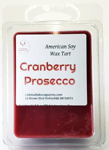 Cranberry Prosecco natural soy wax melt home fragrance holiday