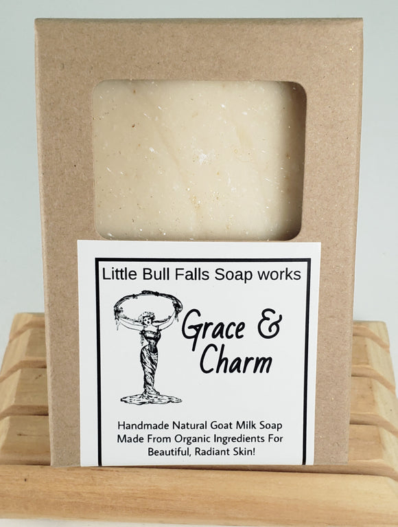 Grace & Charm is a sweet feminine scent. Similar to a philosophy scent. This is sparkly and a girly scent. Made in Wisconsin. Available for wholesale