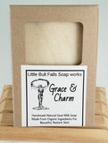 Grace & Charm is a sweet feminine scent. Similar to a philosophy scent. This is sparkly and a girly scent. Made in Wisconsin. Available for wholesale