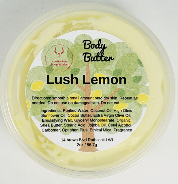 Lemon body butter. Lush Lemon body butter. Handmade small batch.