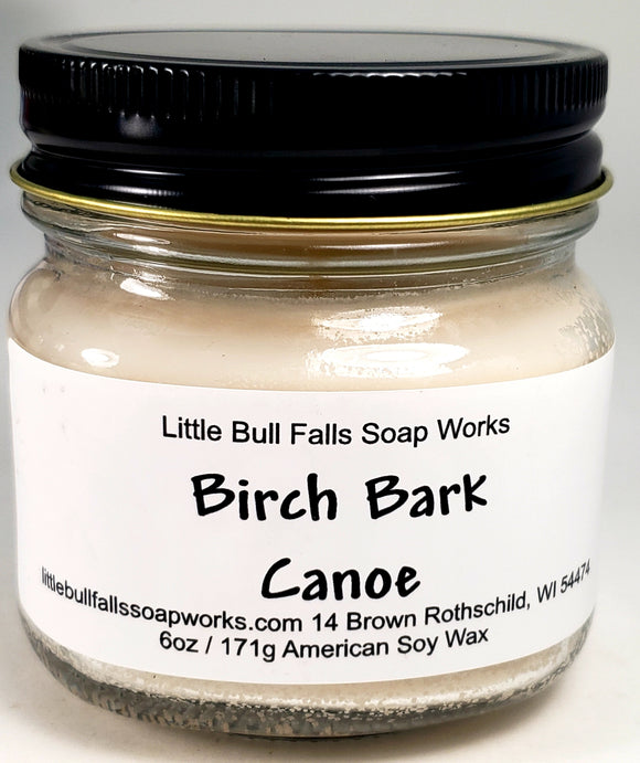 Birch Bark Canoe is handmade soy wax candle that has a modern upscale woodsy scent. This one is very spa-like and the makers favorite. Our candles are available for wholesale as well.