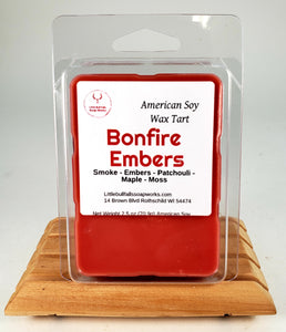 Bonfire Embers is a divine take on  a campfire or woodstove scent. I love this one and I usually don't like fire scents.  This is one you have to try. Made in Wisconsin 