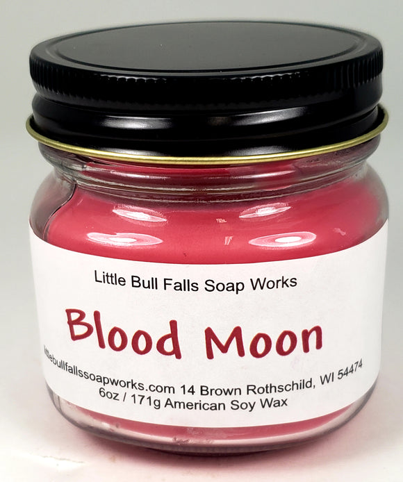 Blood Moon Soy Wax Mason Jar Candle