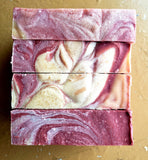 Sugarberry Spark Goat Milk Soap, handmade goat milk soap by Little Bull Falls Soap Works in Wisconsin