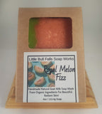 Royal Melon Fizz Goat Milk Soap | Fruity Spa Soap | Honeydew & Cantaloupe Handmade Soap | Spearmint Champagne Artisan Soap | Moisturizing Natural Skincare Bar