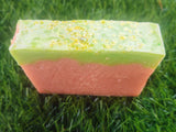 Royal Melon Fizz Goat Milk Soap | Fruity Spa Soap | Honeydew & Cantaloupe Handmade Soap | Spearmint Champagne Artisan Soap | Moisturizing Natural Skincare Bar