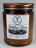 Holiday Cheers Soy Candle – Cinnamon Clove & Holiday Spice Christmas Candle, 6.5 oz