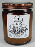 White Birch Soy Candle – Woodsy Forest & Cabin Scented Candle, 6.5 oz