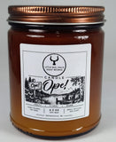 Ope! Amber Jar Soy Candle – Wisconsin Scented Candle