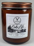 Lake Life Amber Jar Soy Candle – Wisconsin Lakes Candle