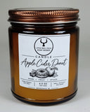 Apple Cider Donut Soy Candle – Fall Apple Cider Bakery Scented Candle, 6.5 oz