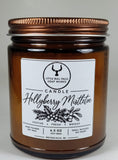 Hollyberry Mistletoe Amber Jar Soy Candle