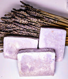 Lavender Fields goat milk soap is organic cold processed handmade soap made from essential oils near Wausau Wisconsin by soap and candle company Little Bull Falls Soap Works