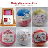 Mystery Bath Bomb 5-Pack - five bestselling bath bombs, we pick the scents