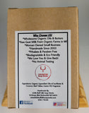 Tallow Shampoo Bar box back – why choose us and ingredients, Little Bull Falls Soap Works