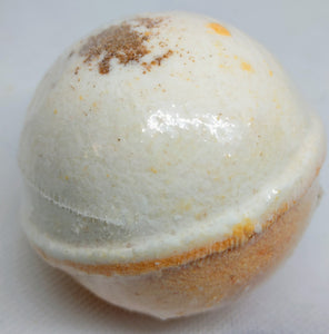 oatmeal milk honey bath bomb. handmade bath bomb.