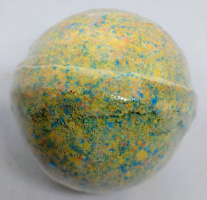 Tie Dye bath bomb. Patchouli scented bath bomb. made by Wisconsin soap Candle co Little Bull Falls Soap Works