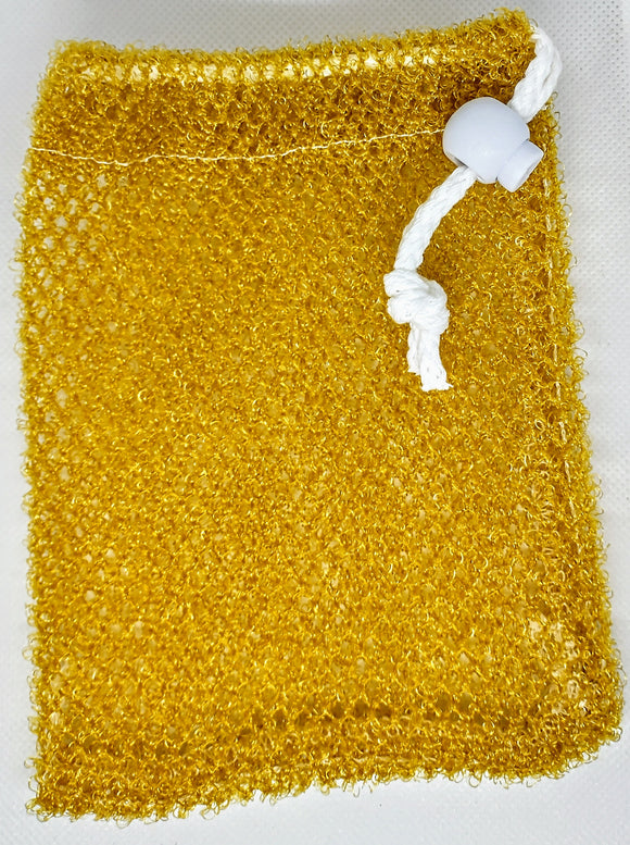 Mesh Soap Bag Mustard