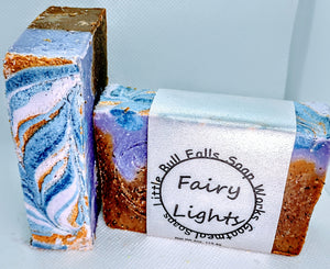 Fairy Lights Natural goat milk soap made in Wisconsin by Little Bull Falls Soap Works - A Wisconsin Soap Co. Natural Biodegradable soap made with organic oils. Fairy Soap!