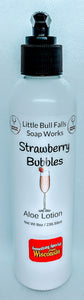 Strawberry Bubbles Handmade body lotion. Similar to Victoria's Secret Strawberries & Champagne. Feminine lotion skincare.