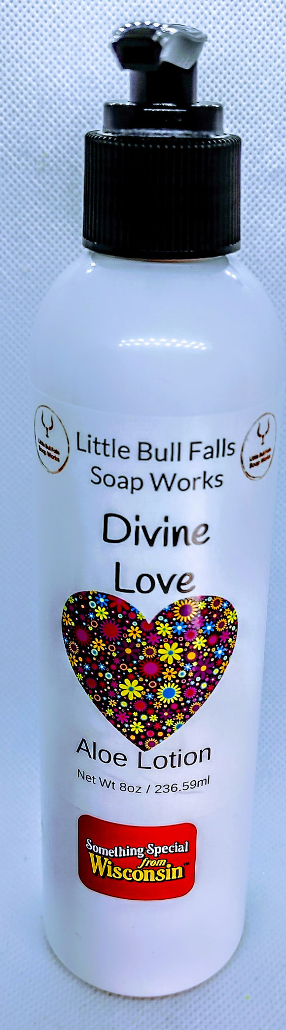 Divine Love natural body lotion for those looking for natural skincare.  Akin to Ralph Lauren's Romance scent.