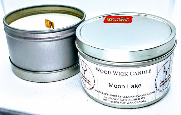Moon Lake - Wood Wick Soy Wax Candle