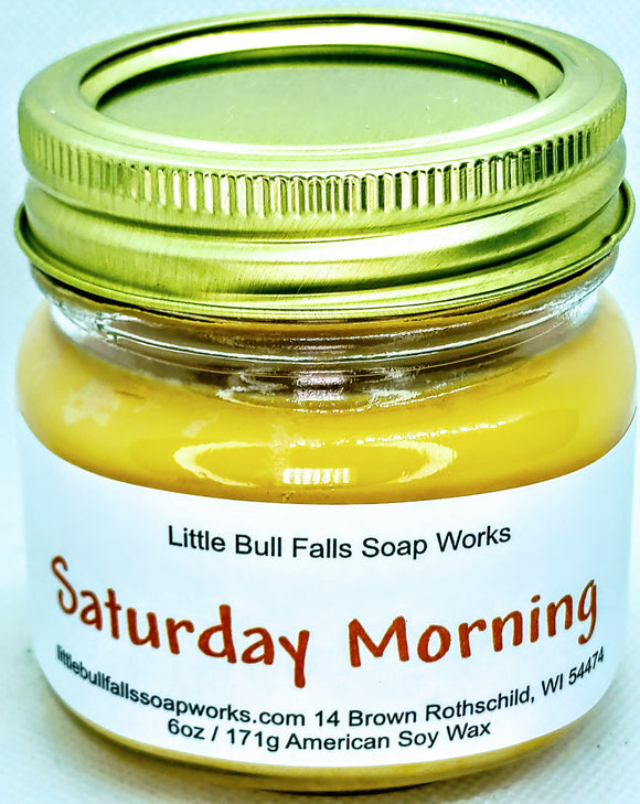Cereal candle. Saturday Morning Candle. Cereal Killer. Little Bull Falls Soap Works. Wisconsin candle maker. Kailey's Kandles. Best soy wax candle. Handmade candles.