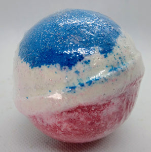 Freedom bath bomb. Watermelon bath bomb.