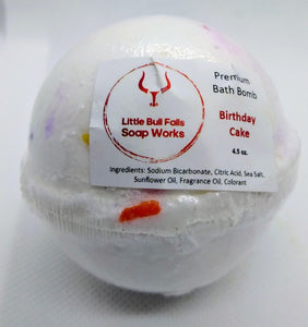 Birthday Cake Bath Bomb. Cake Bath. Wisconsin bath bombs. wholesale bath bombs. Cake bath bombs. Bakery bath bomb.
