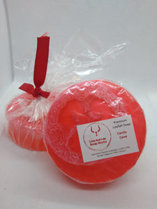 Luffa Soap - Candy Cane