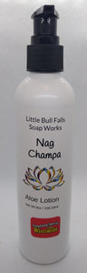 Nag Champa hand body lotion. Lotion for women. Lotion for men. Non greasy handmade lotion.
