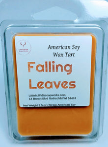 Leaves soy wax melt. Falling Leaves. Apple Cider Bath Body Works Dupe. Wisconsin made soy wax tart. Wax melt for fall apple cider.