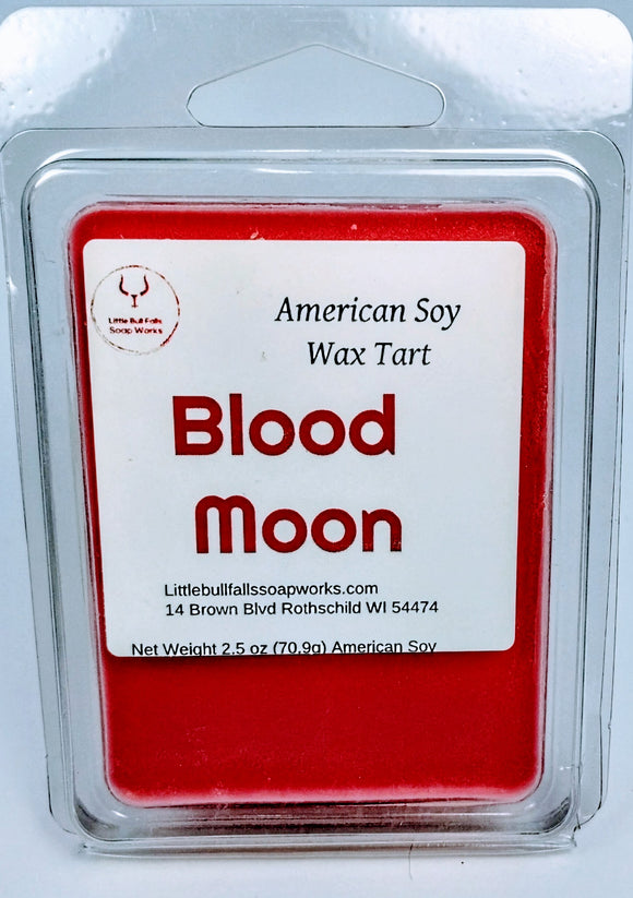 Blood Moon Vampire soy wax melt handpoured in Wisconsin by Little Bull Falls Soap Works 