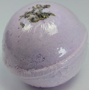 lavender vanilla bath bomb. Lavender lace bath bomb.