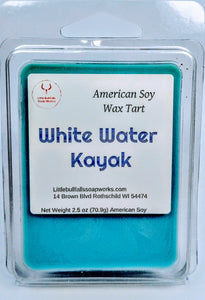 White Water Kayak soy wax melt. Water scented gifts for guys