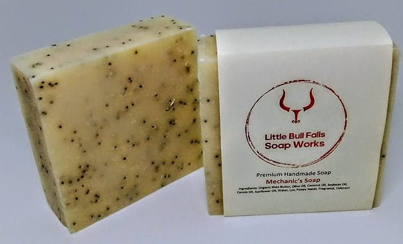 Mechanic's Soap natural handmade bar soap for men and women. Scrub soap. Great gift for mechanics and gardeners.