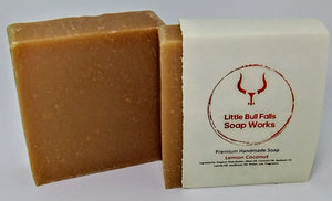 Lemon Coconut handmade soap vegan and palm free