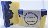 Great Lakes Goat Milk Soap handmade in Wisconsin by Little Bull Falls Soap Works. Natural bar soap. Skincare for men.
